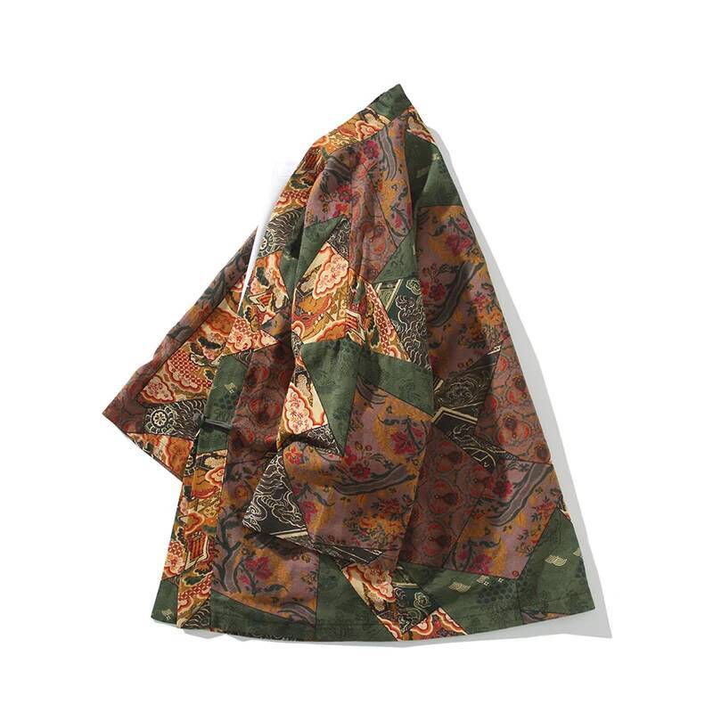 Ethnic Style Print Yukata Men  - đánh giá và giá Ethnic Fabric